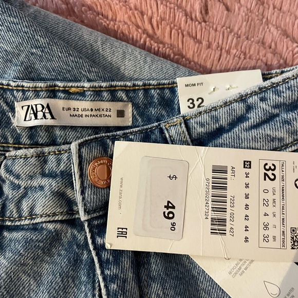 Zara Mom Jeans BRAND NEW WITH TAGS - Picture 4 of 9
